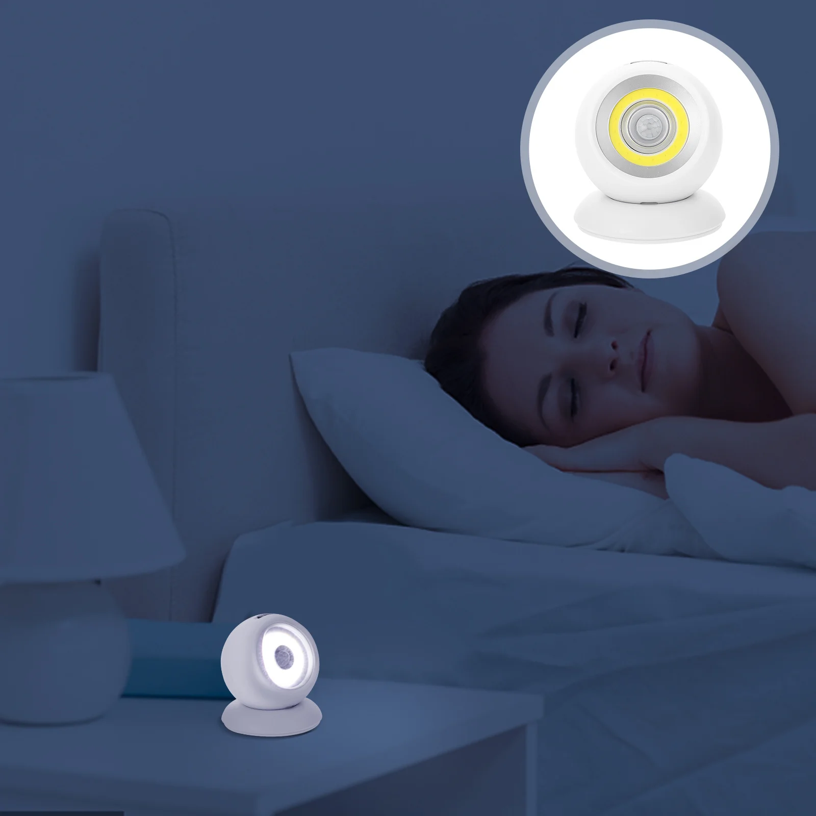 

1set Practical LED Light Multi-purpose Household Night Light Induction Light