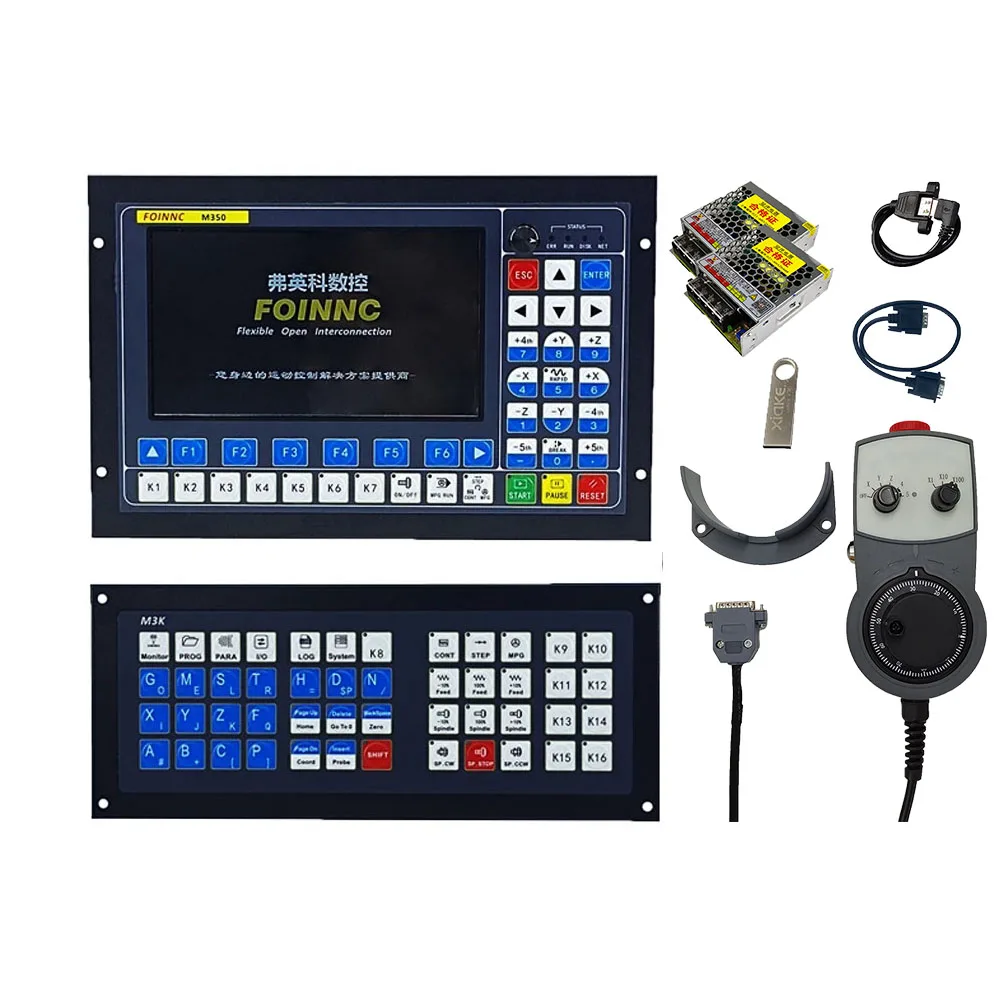 

Engraver CNC system supports automatic tool chan ge ATC multi-process processing extended keyboard emergency stop MPG+75w power
