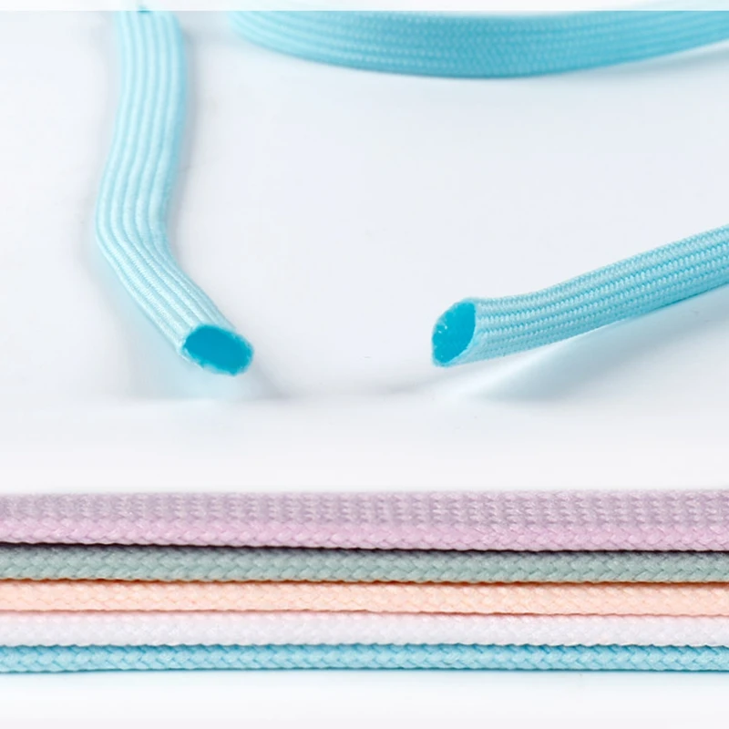 1Pair Flats Shoelaces Off Sneaker White Shoes Lace Classic Flat Double Hollow Woven Shoelaces For AJ/AF Shoelaces