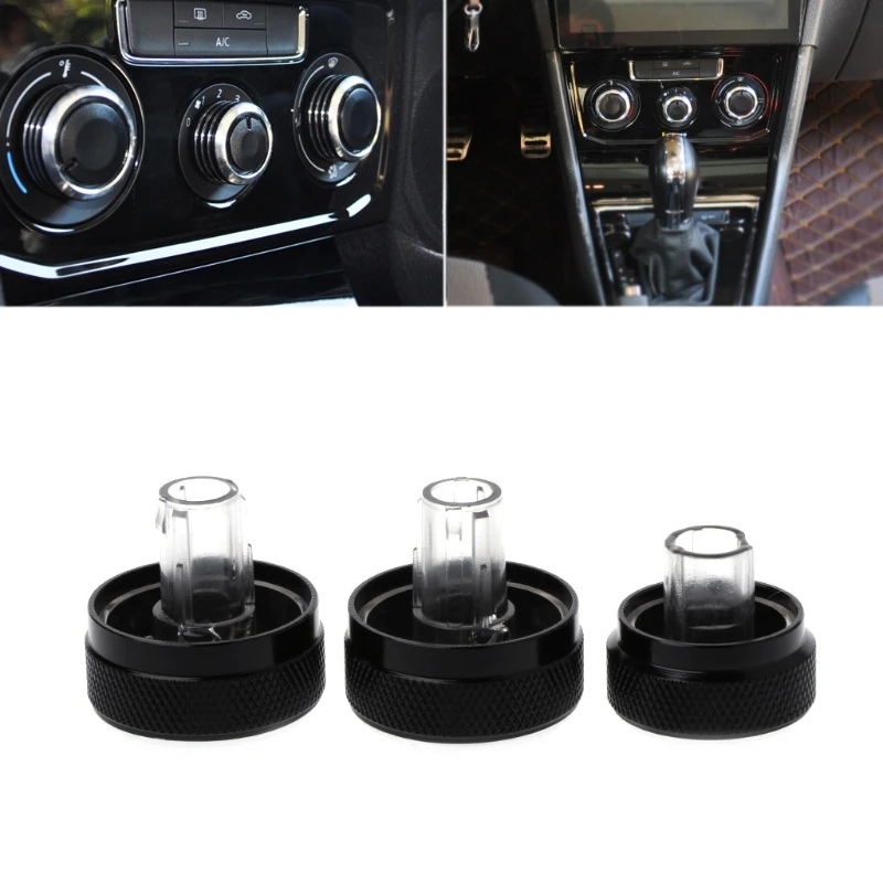 

3 Pcs A/C Air Condition Panel Control Switch Knob for MK6 Bora Golf 5 Tiguan G8TE