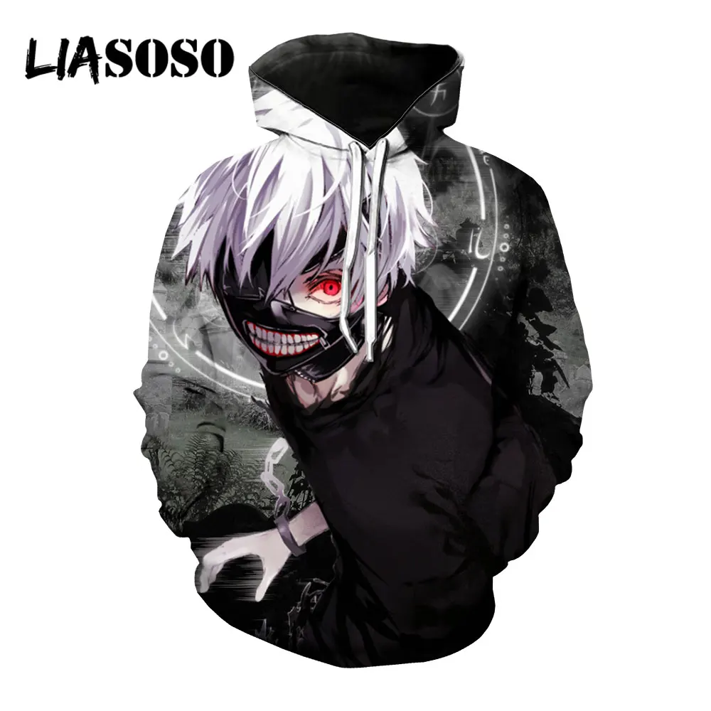 LIASOSO 3D принт Для женщин Мужская обувь для косплея Аниме одежда с надписью Tokyo Ghoul