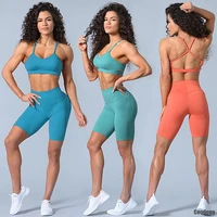 2021 women vital seamless yoga sports suits sport brahigh waist fitness shorts gym set running sportswear workout clothes