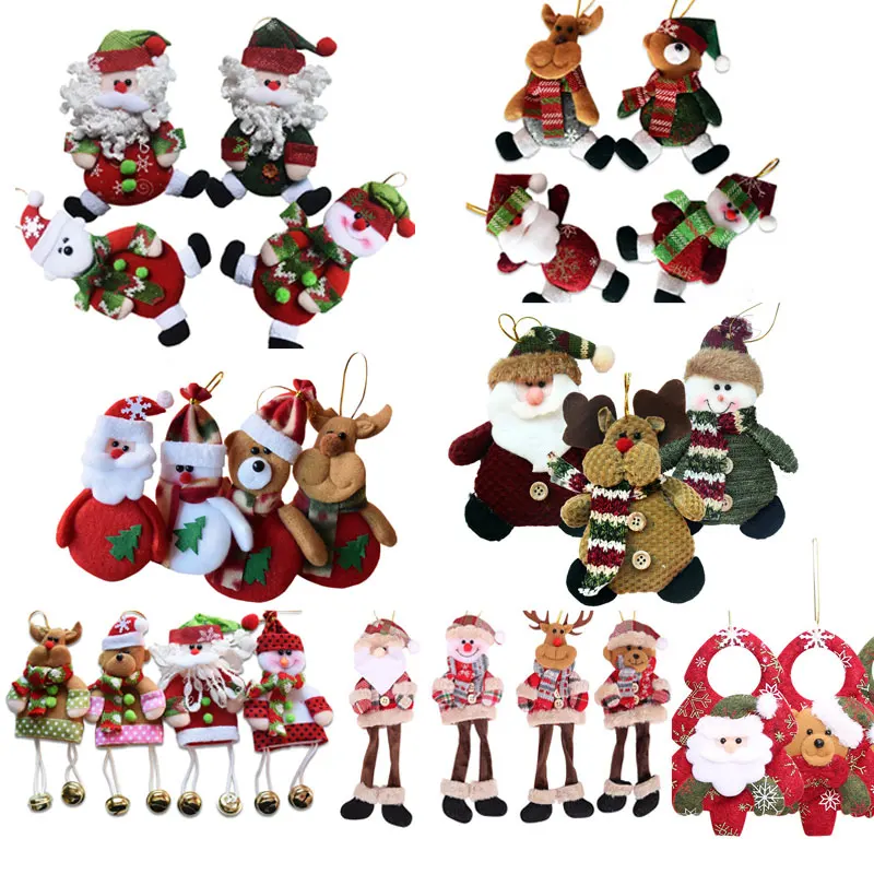 Рождественские украшения для дома Подвески navidad Рождественские елочные украшения Висячие куклы Ремесло Декор Поставщик детский подарок sd206