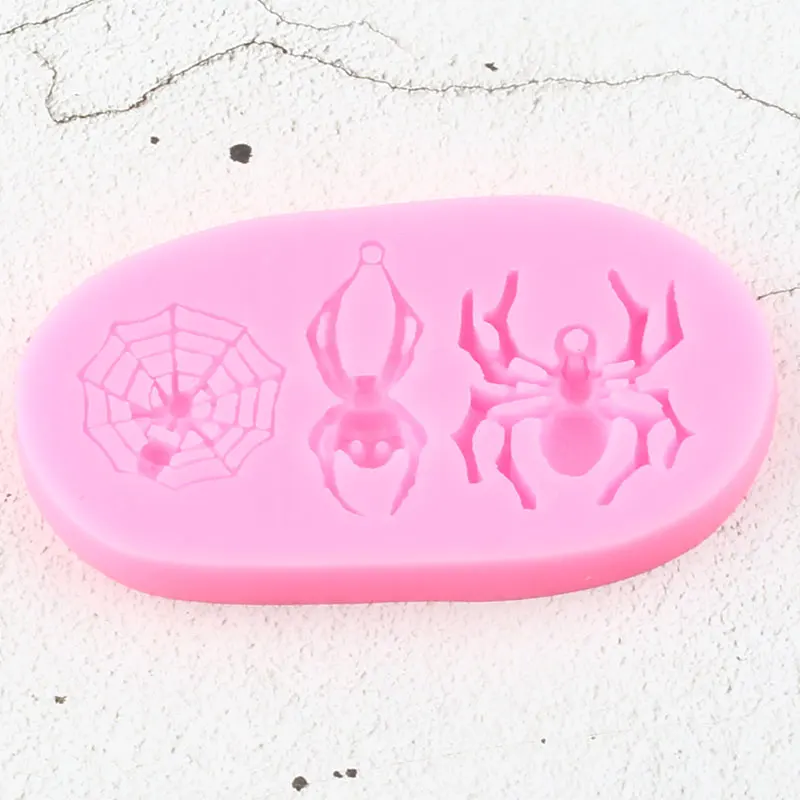 

Silicone Fondant Resin Mold Sugar Craft Spider Web 3D Candle Plaster Glue Tools Kitchen Baking Accessories Hot Sale