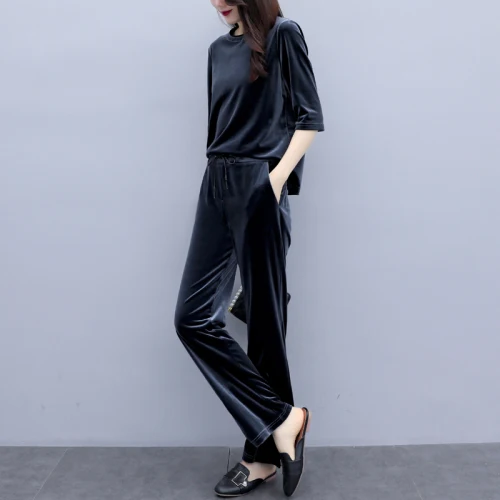 

Новое поступление 2019, повседневный комплект из двух предметов для женщин, Модный женский комплект одежды из двух предметов, женский костюм