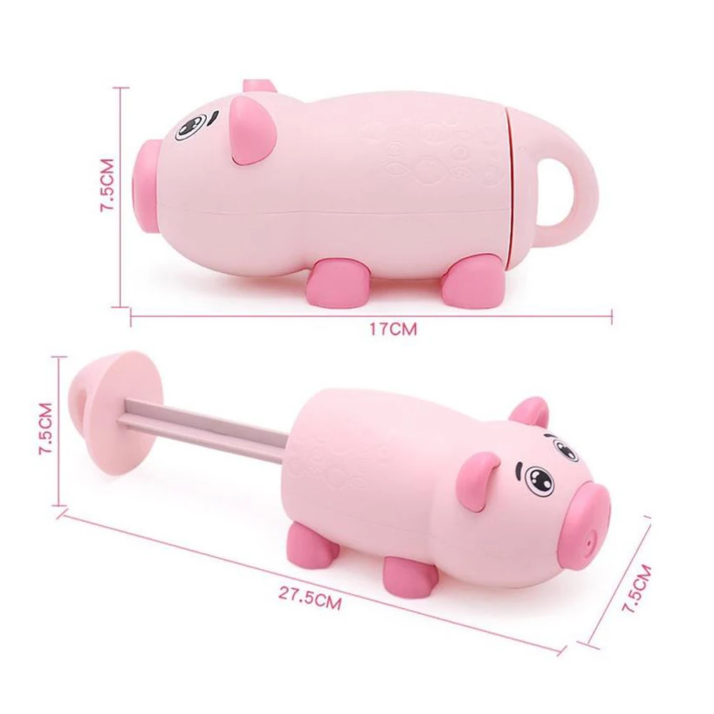 

Kids Cartoon Piggy Shaped Outdoor Beach Pool Spray Pistol Bath Water Fight Toy