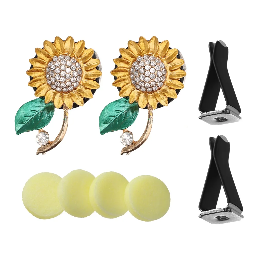 Автомобильный освежитель воздуха яркий Подсолнух парфюмерный диффузор зажим