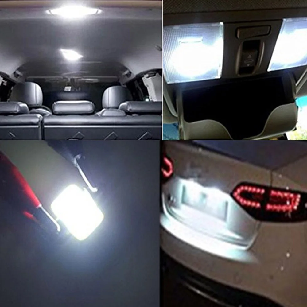 

2Pcs COB 39mm 7000K White Festoon LED Interior Dome Light Car Auto Vehicle Lamp Bulb Exterior Accessories Universal