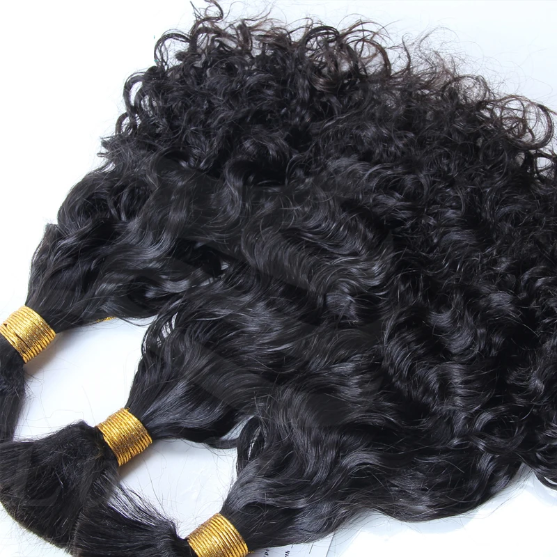 LUFFYHAIR короткие свободные волнистые человеческие волосы оптом 100 г/шт. Remy