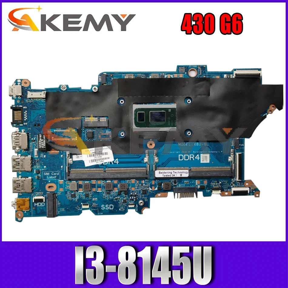 

DAX8JMB16E0 For HP Probook 430 G6 I3-8145U Notebook Mainboard DDR4 Laptop motherboard