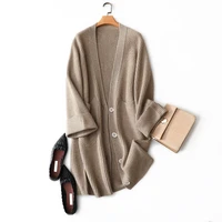 long womens knitted cardigans jersey de mujer invierno female cardigan winter warm single breasted office lady tops pockets