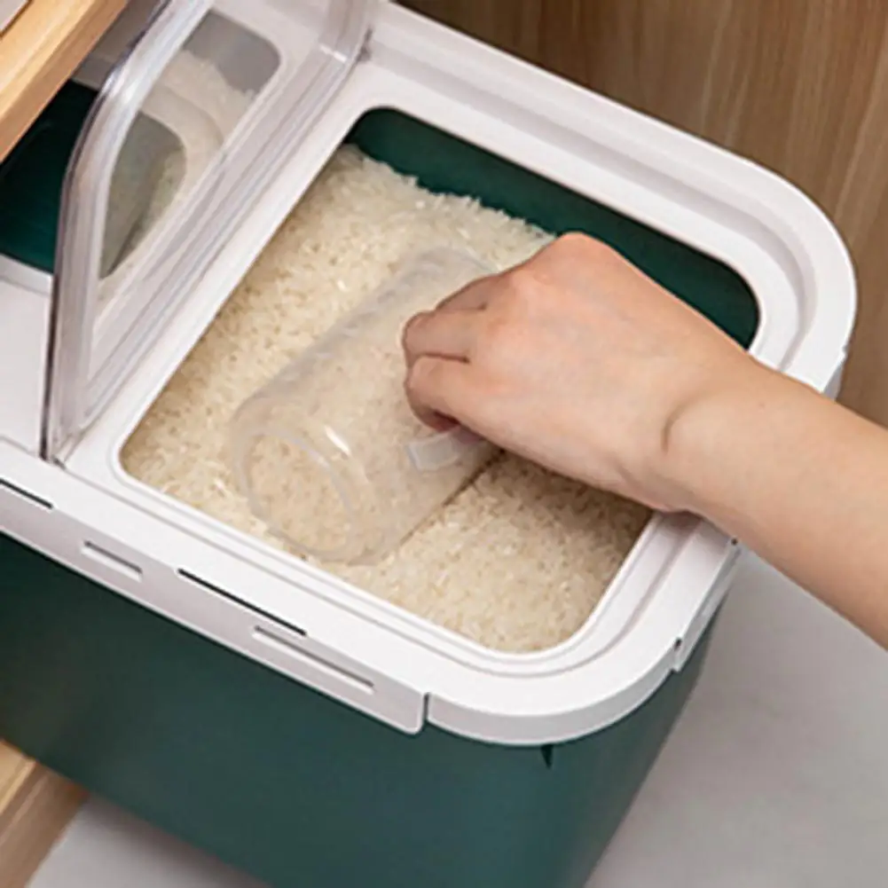 

Storage Box Wheel Design High Sealing PP Rice Grain Storage Box for Home