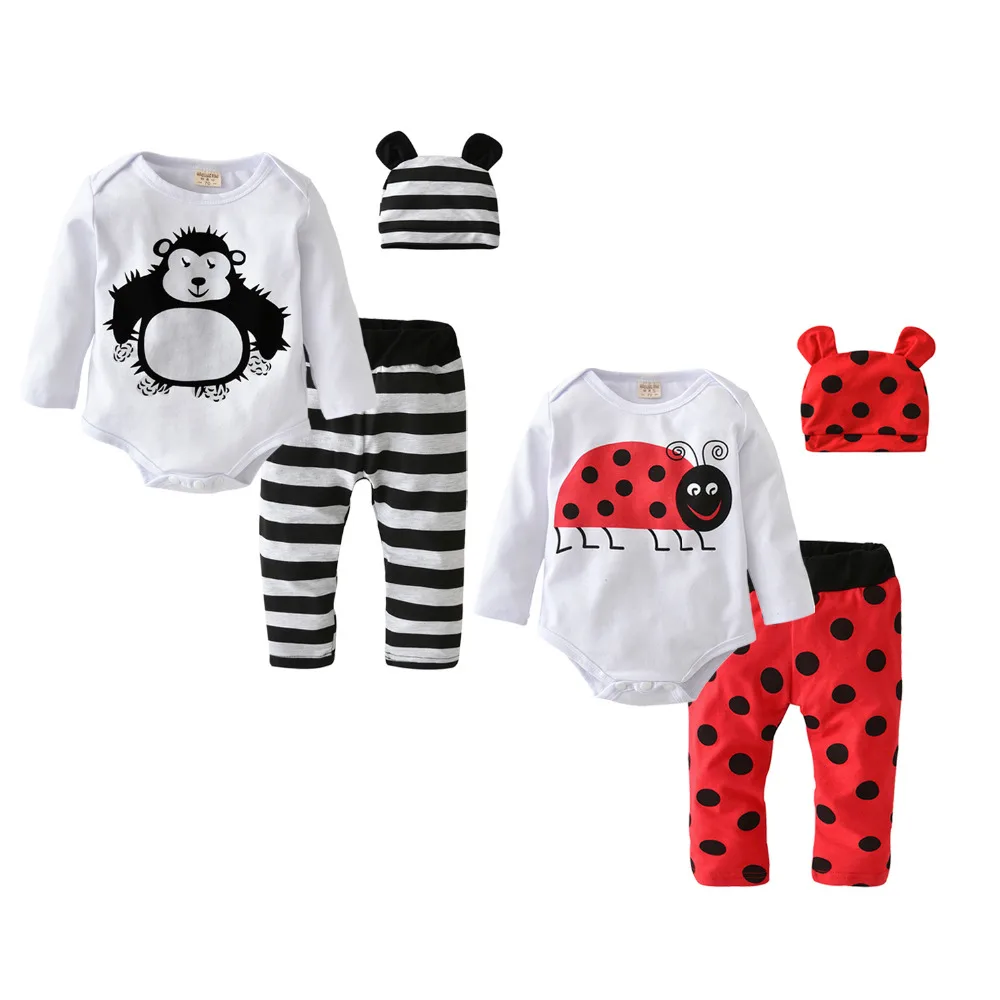 3 шт./компл. 2020 горячая Распродажа одежда для маленьких мальчиков и девочек