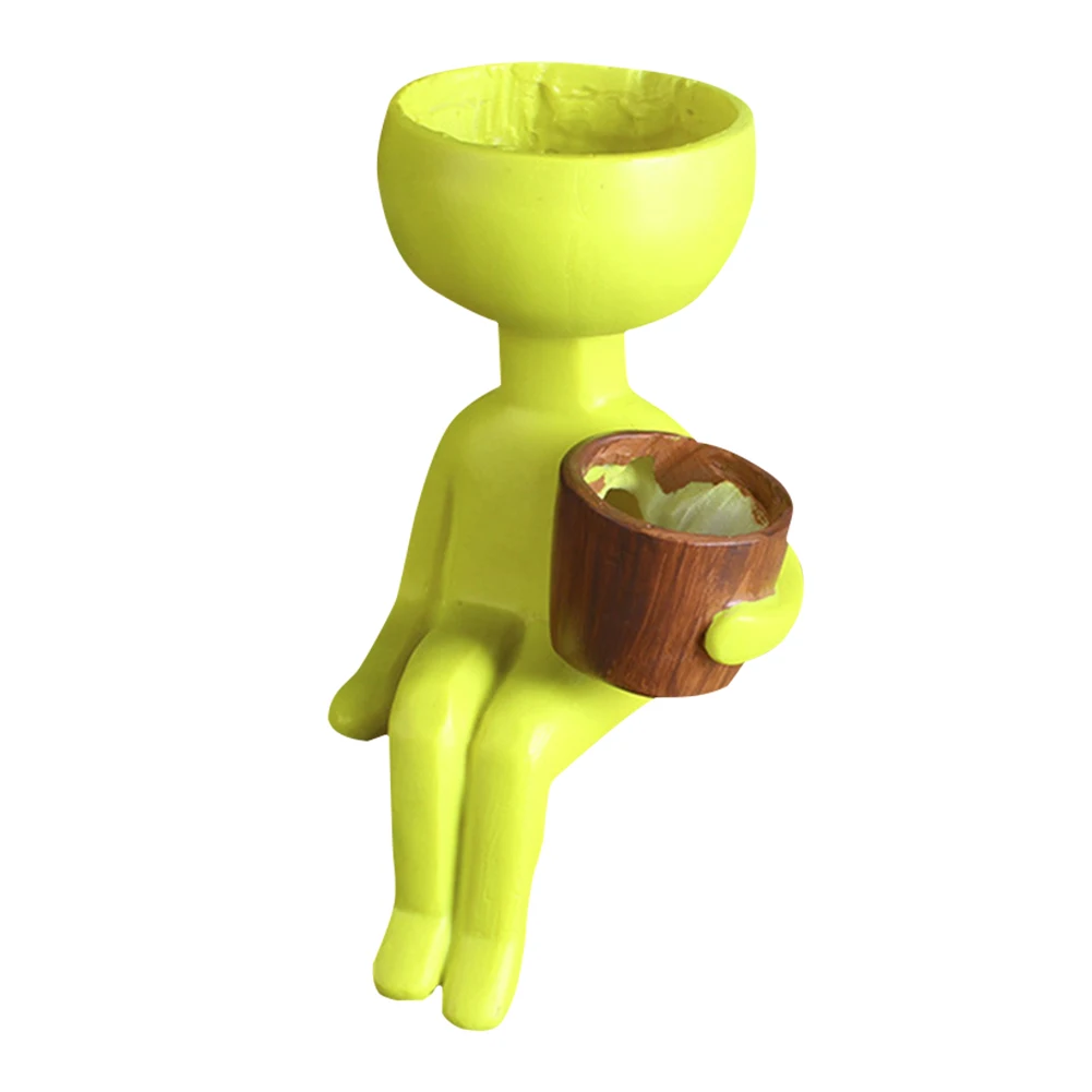 Цветочный горшок ваза украшение для дома и сада искусственный гуманоидный