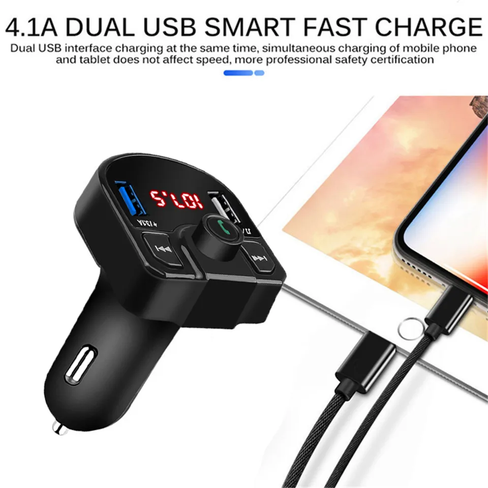 Предложение! Автомобильный Bluetooth FM передатчик 3 1 а с двумя USB