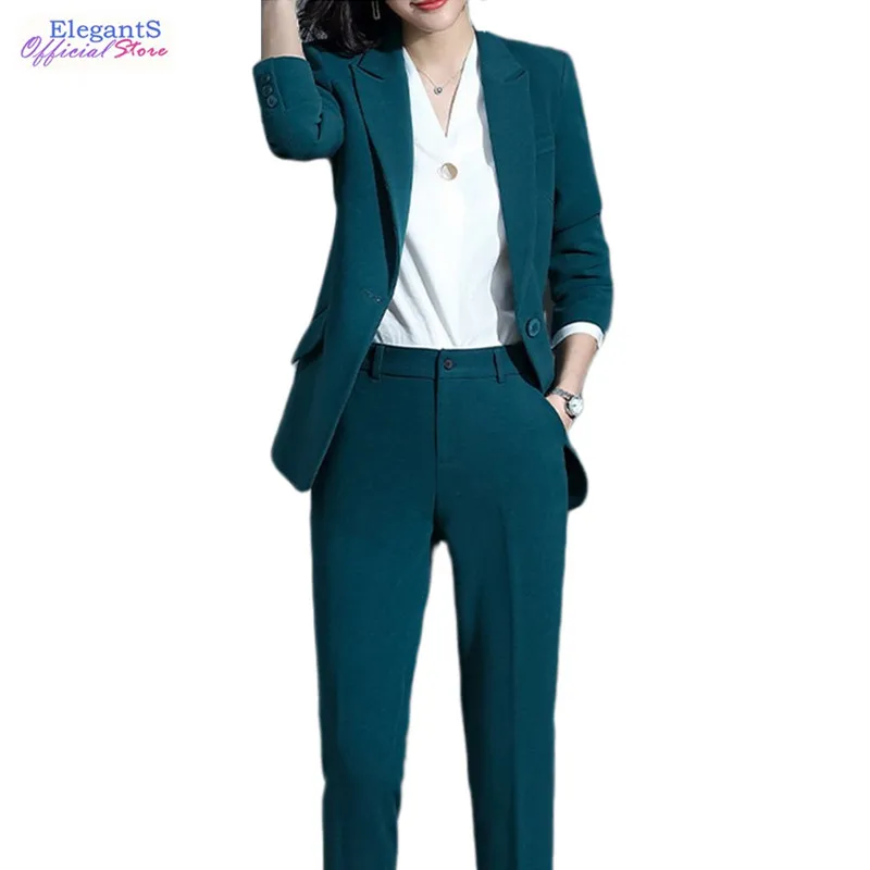 Деловой костюм для женщин Офисная Дамская деловая униформа комплект из 2