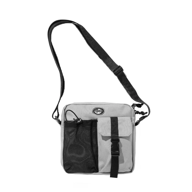 

MYE Japanese Unisex Net Pocket Satchel Workwear Function Men's and Women's Retro Skateboard Shoulder Bag Crossbody Small Bag