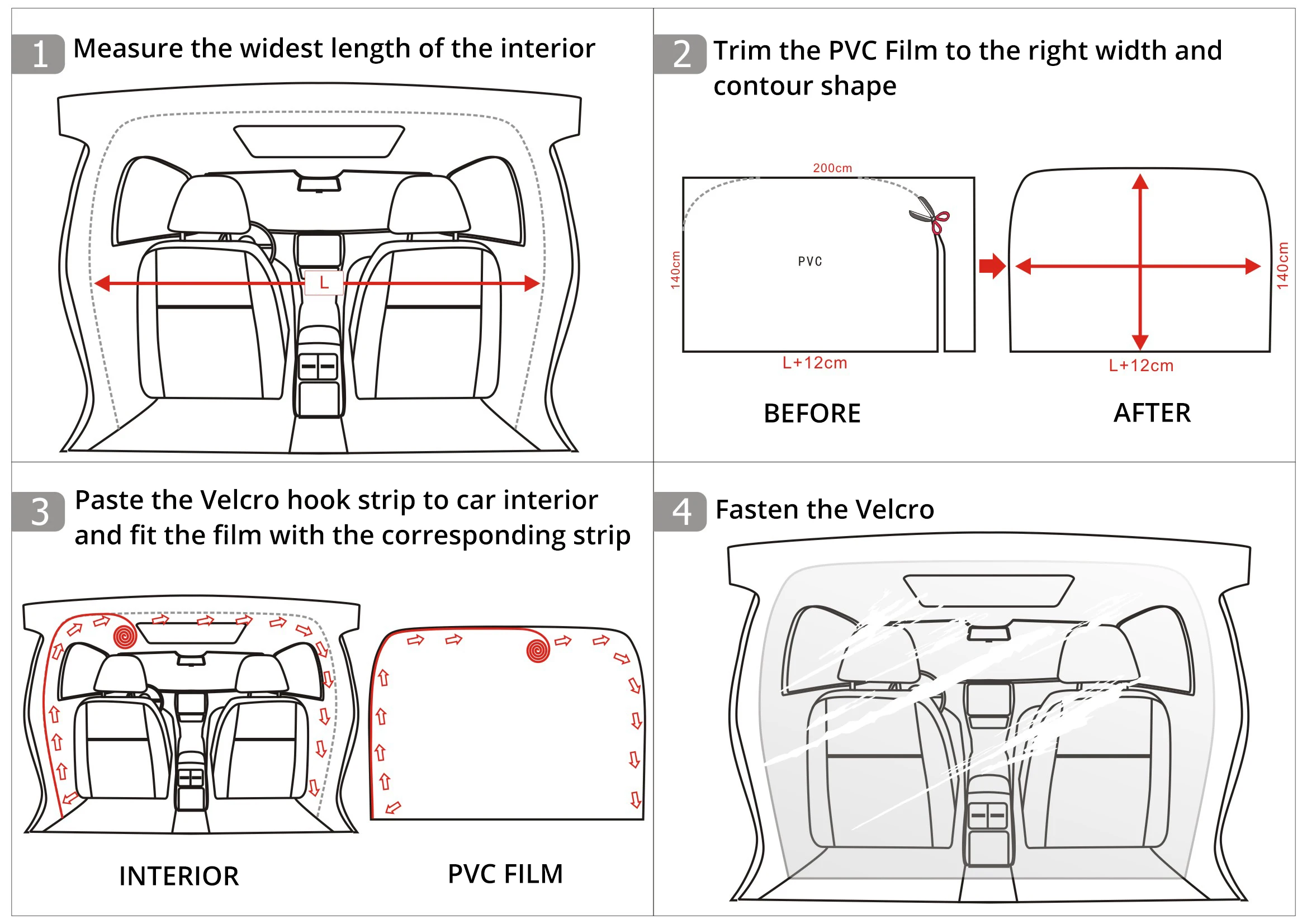 

Car Taxi Isolation Film Plastic Anti-Fog Full Surround Protection Cover Cab Front Rear PVC Film To Block The Spread Of Saliva