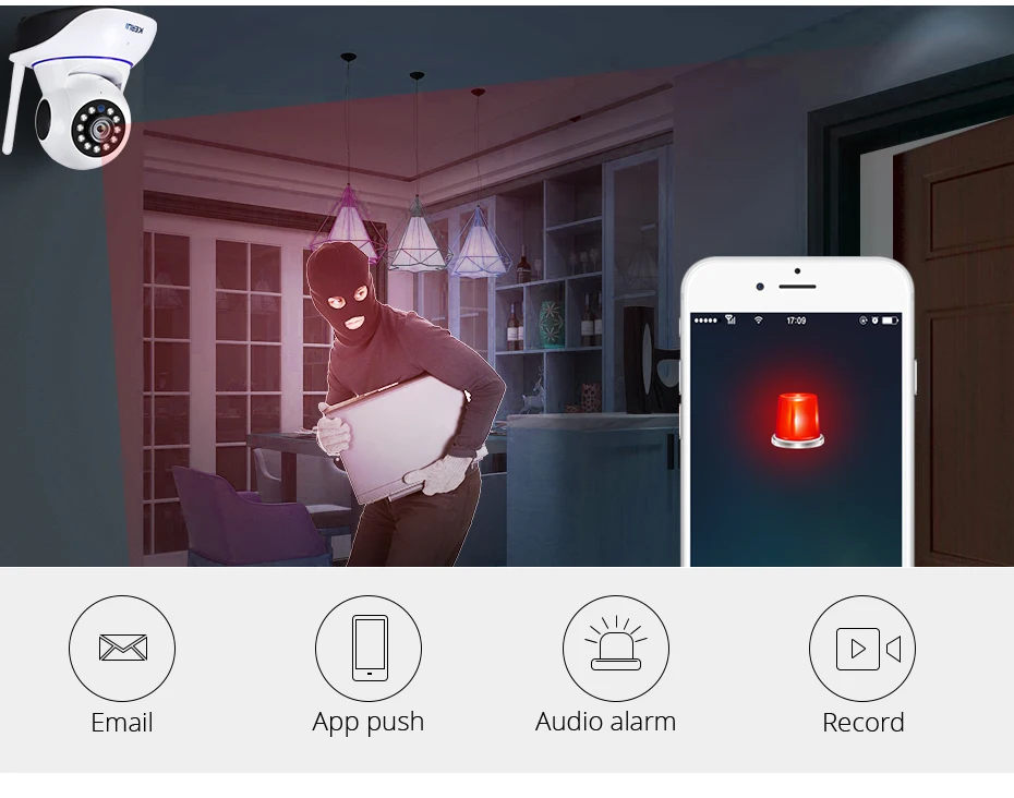 KERUI 1080P 720P Wifi IP ISO Android APP дистанционное управление HD IP камера WiFi Антивандальная ночное видение детский монитор
