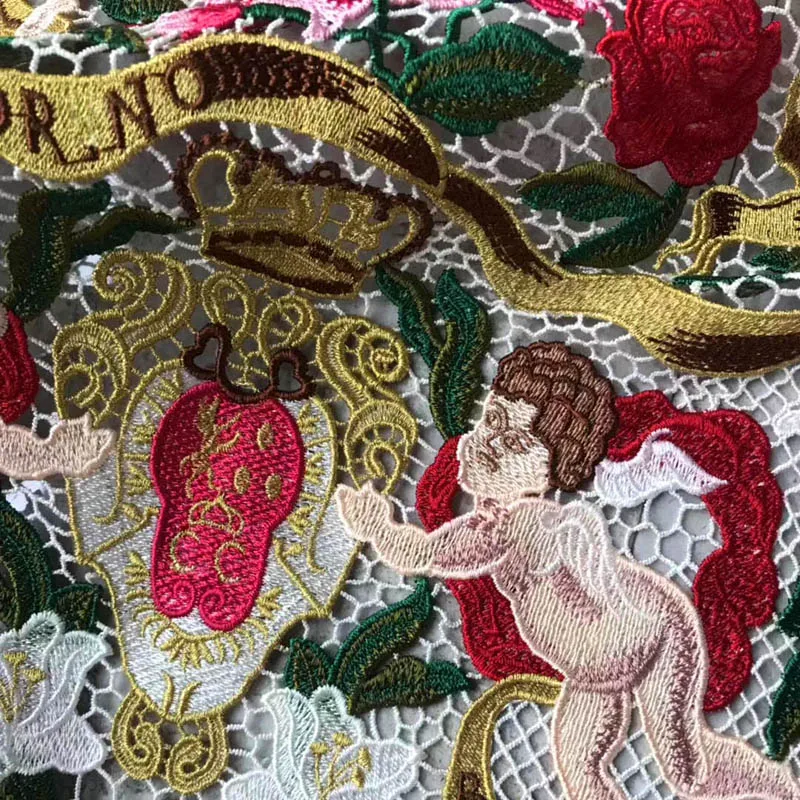 2019 г. модная неделя сделай сам цветная вышитая ткань кружевная Джордж для платьев