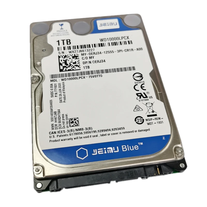 Внутренний жесткий диск 160 Гб 250 ГБ 320 500 ТБ 2 ноутбук ПК 5400 hdd SATA2-SATA3 8 Мб/32 Мб 7200
