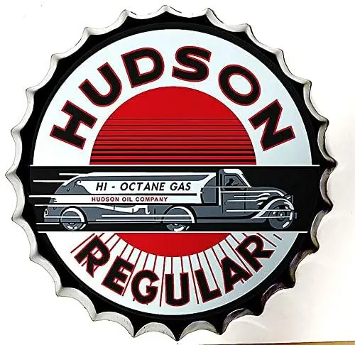 

Tin Sign Bottle Cap Metal Tin Sign Vintage Car Retro Car , Round Metal Signs for Home and Kitchen