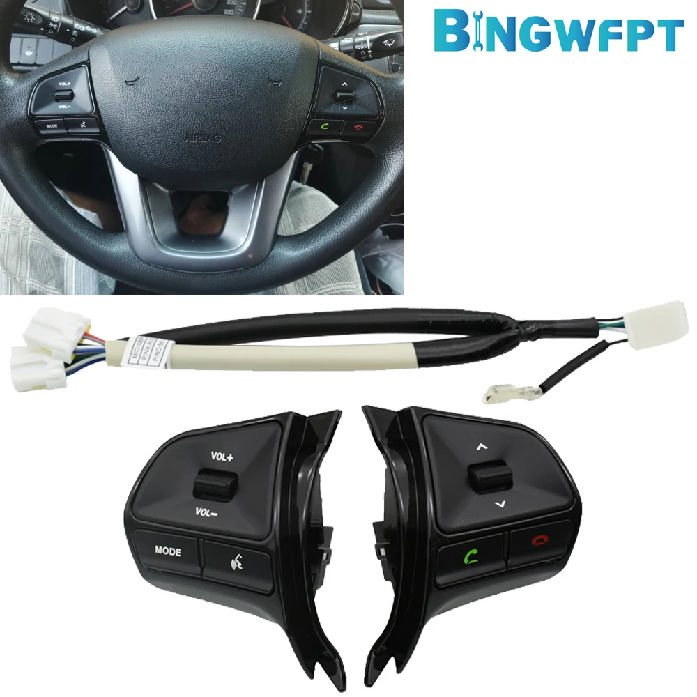 

Audio Phone Volume Switch For BT Car Accessories For KIA RIO 2011-2014 Multifunctional Steering Wheel Control Button