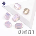 YANRUO 4610 восьмиугольник супер Розовая вода опал пришитый Кристалл заостренный задник Стразы необычный камень с металлической рамкой шитье для рукоделия