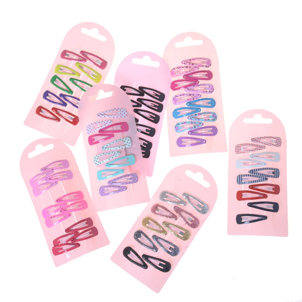 

10/12 pcs Girls Cute Children Snap Hair Clips Barrettes Girls Cute Hairpins Colorful Headbands for Kids Hairgrips Accessories