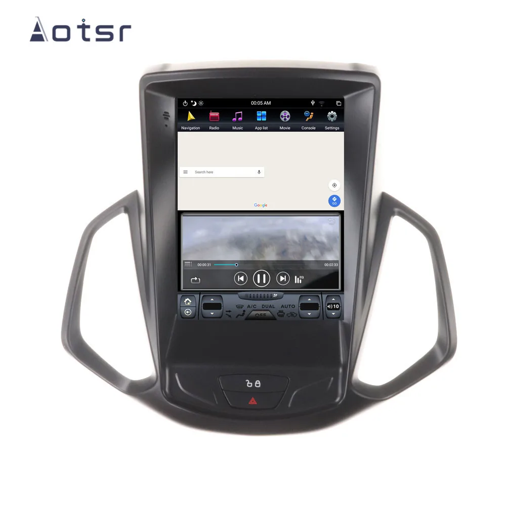 AOTSR 12,1 дюймов wifi DSP Android 8,1 вертикальный Tesla стиль Автомобильный gps навигатор для FORD EcoSport 2013+ мультимедийный плеер Радио HD