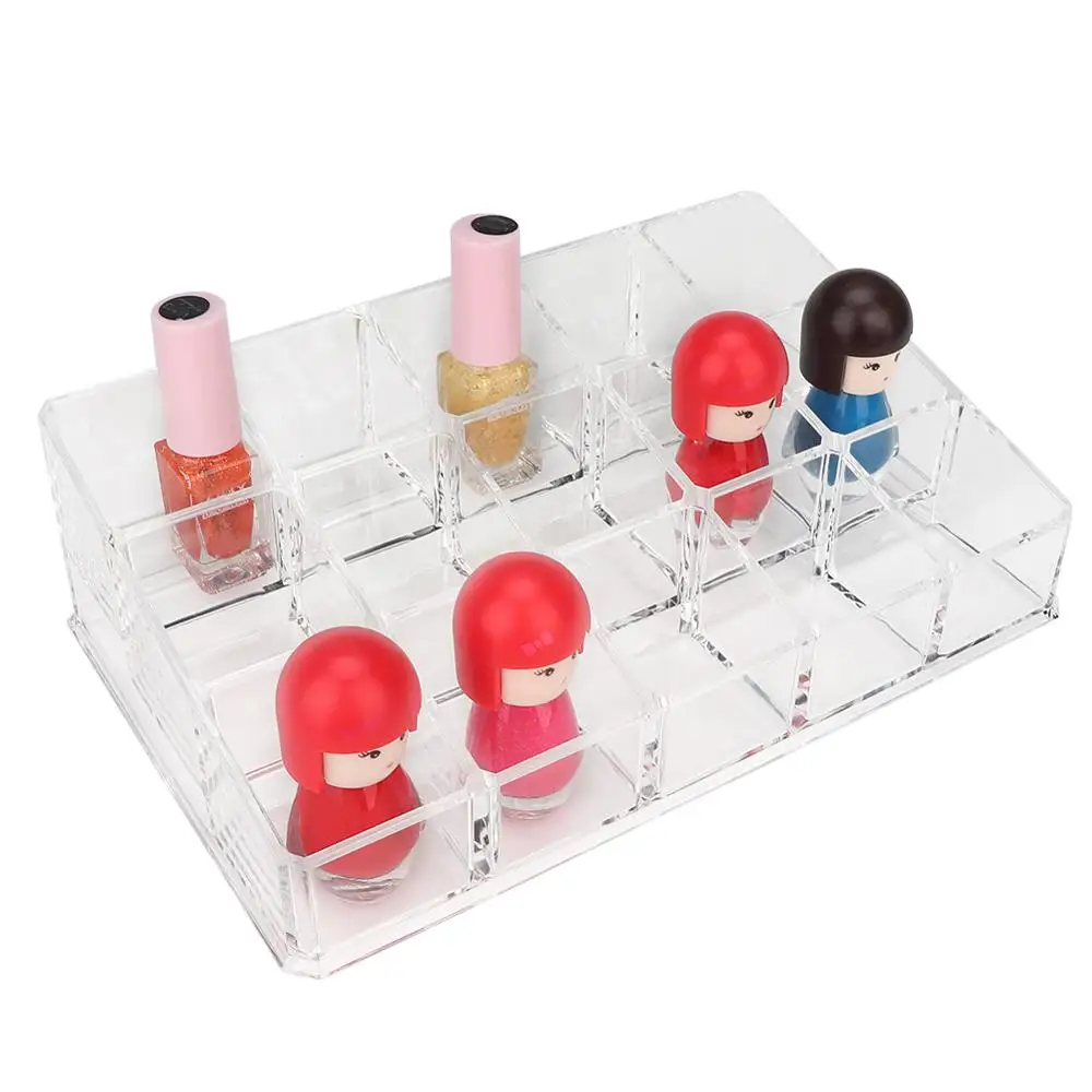 Новейший полиуретановый 15 пластиковый контейнер для хранения лака ногтей