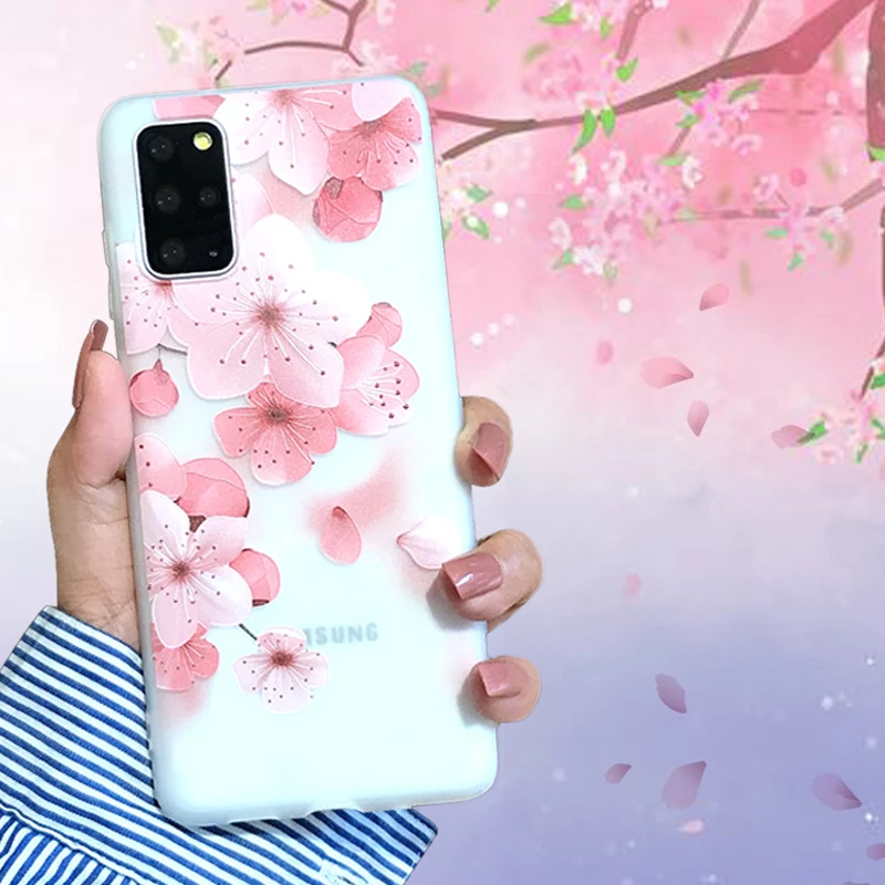 

Beautiful Flowers Works Well for Samsung S8 S9 S10 S20plus S20ultra Mobile Phone Shell Shatter-Resistant Note8 9 10plus