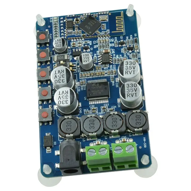 TDA7492P 50 Вт + CSR8635 Bluetooth 4 0 o приемник Цифровой усилитель синий|Усилители мощности| |