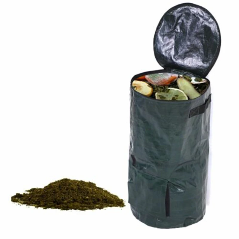 Садовый органический мешок для компоста мусорные корзины хранения