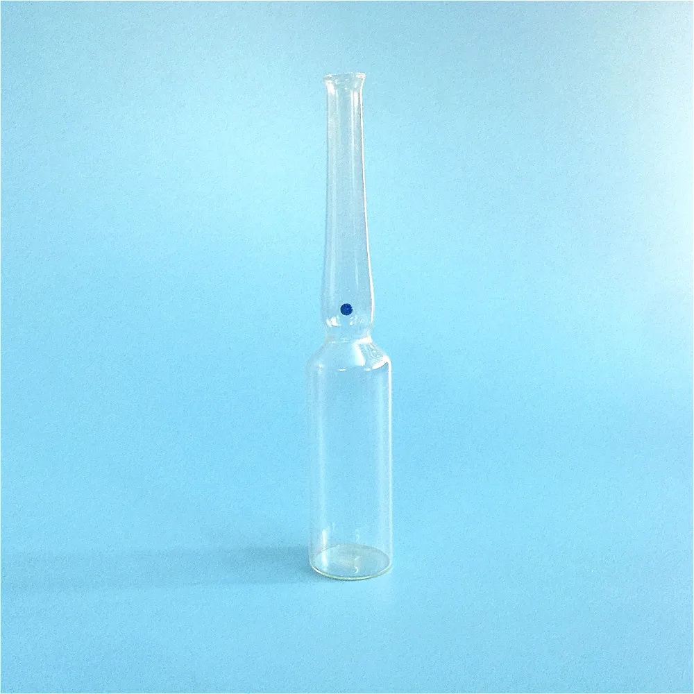 Прозрачное стекло ампула бутылка 20 мл легко ломающееся белое кольцо