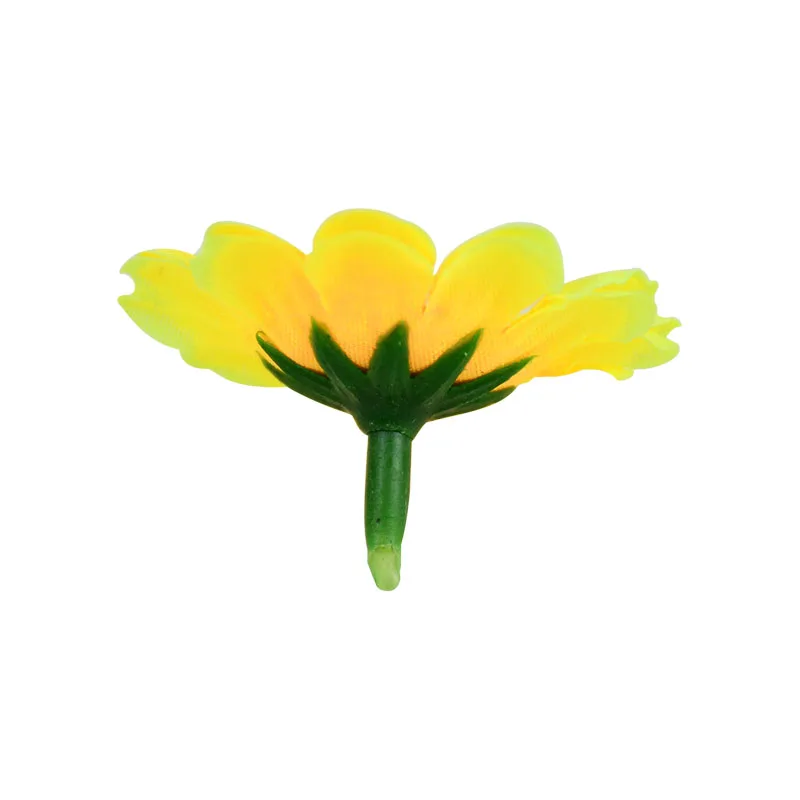 50 шт. головки подсолнуха Осенний декор маленькие шелковые искусственные цветов