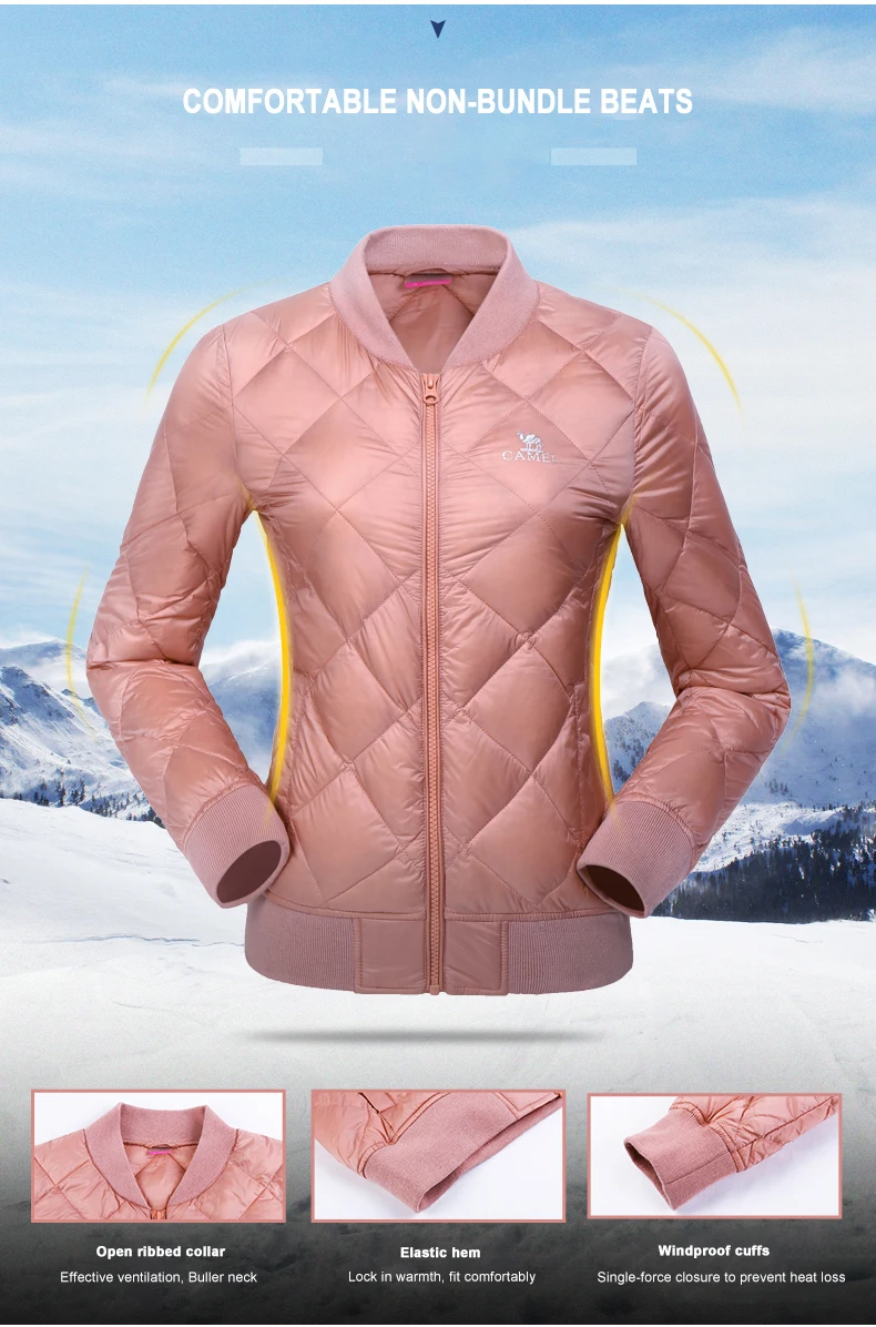 CAMEL женский мужской пуховик Northface Goose Northface наружное ветрозащитное пальто короткий карман