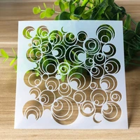 13cm 3d bubble round fish eye diy layering stencils wall painting scrapbook coloring embossing album decorative template