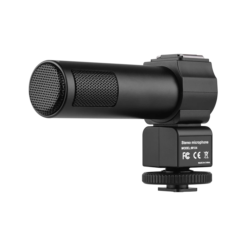 M101 стерео микрофон конденсаторный для камеры Canon Nikon Sony DSLR запись видео