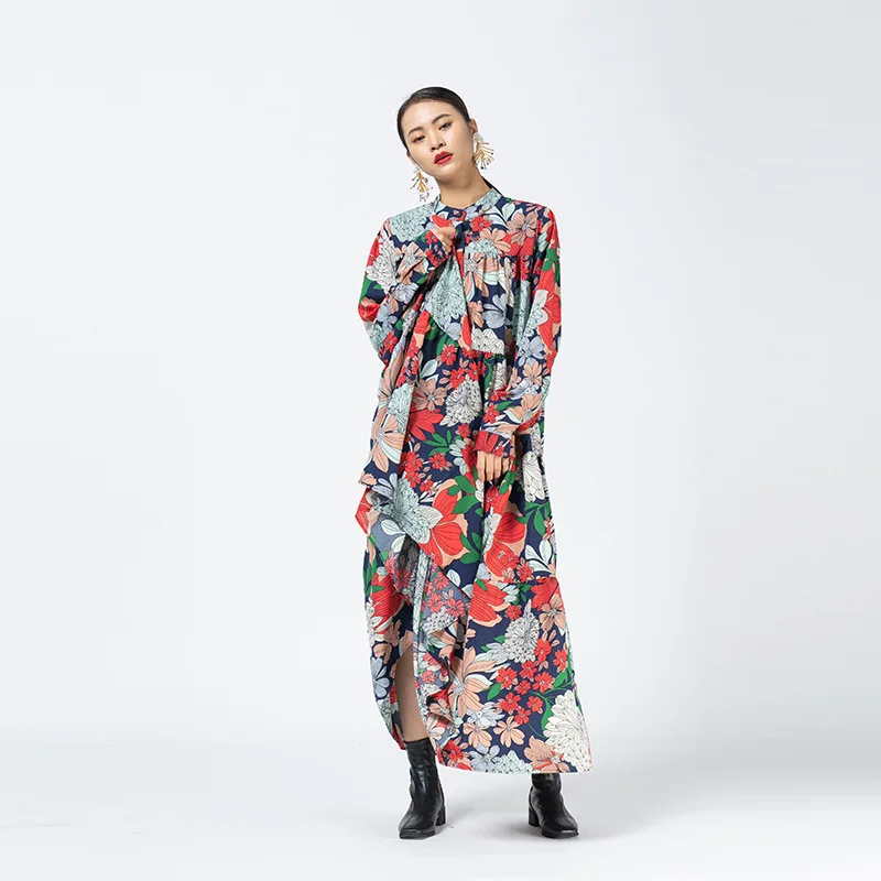 

Size dark wind niche floral skirt cake skirt design niche dress