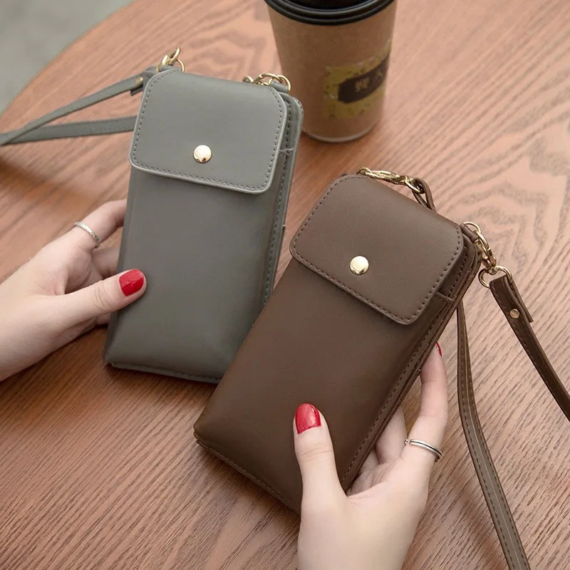 2020 сумка через плечо для сотового телефона многофункциональная женская из