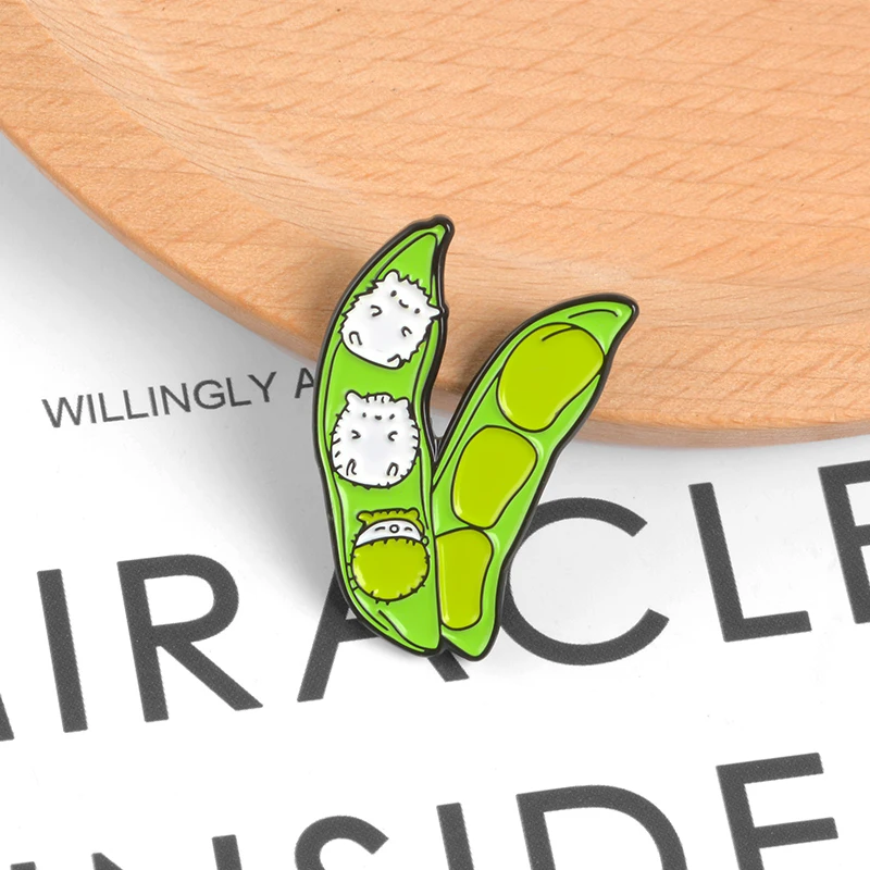 Милый ребенок Ежик горох pod Эмаль Булавка мультфильм животное творческий завод