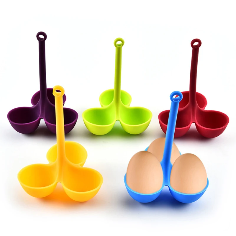 

1PCS Silicone Egg Cup Egg Holder Cup Boiler Egg Poacher Eggs Holder Food Grade Boiler Holder Cook Poach Eggcup Breakfast Tools