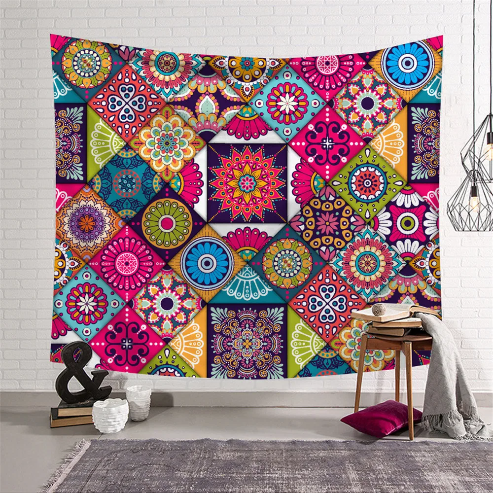 

Witchcraft Tarot Tapestry Psychedelic Wall Hanging Carpets Polyester Fabric Hippie Boho India Decor Gypsy Mandala Blankets