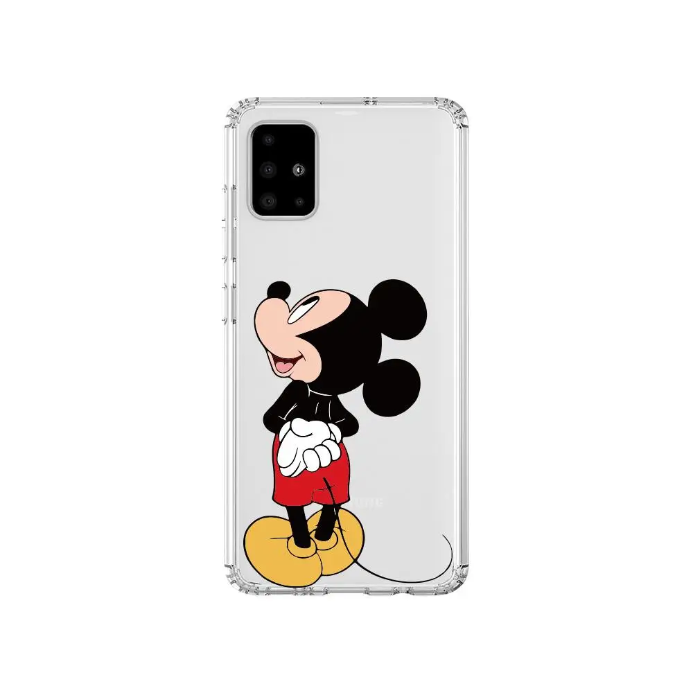 Funny Mickey Mouse Lovely Anime Style Transparent Phone Case Hull For Samsung Galaxy A 50 51 20 71 70 40 30 10 80 E 5G S Shell | Мобильные