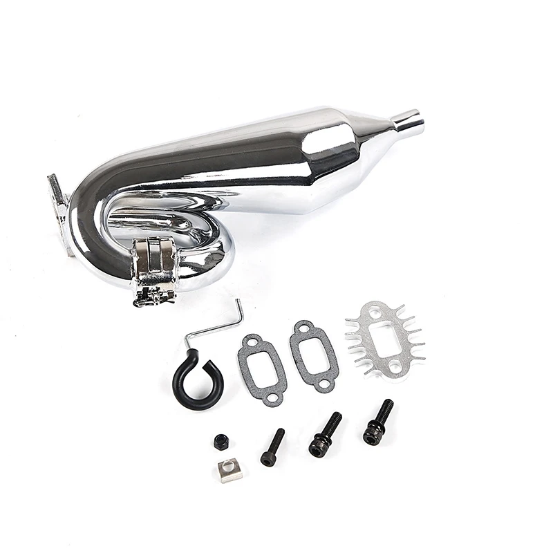 Хромовая резонансная трубка настроенная труба выхлопная общая для 1/5 HPI Baja 5B Ss 5T 5Sc