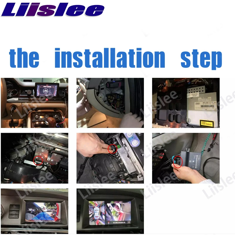 Комплект для парковочной камеры Liandlee с интерфейсом обратной Audi A6 C6 4F MMI