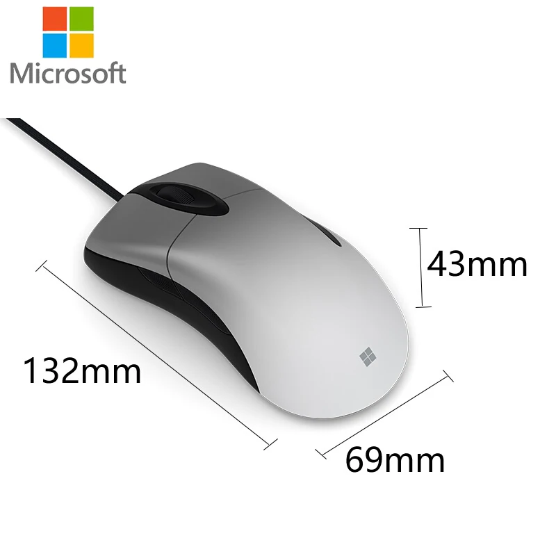 Microsoft Pro Intelli мышь USB Мода 16000 dpi Проводная технология Bluetrack для офиса дома Смарт 12000