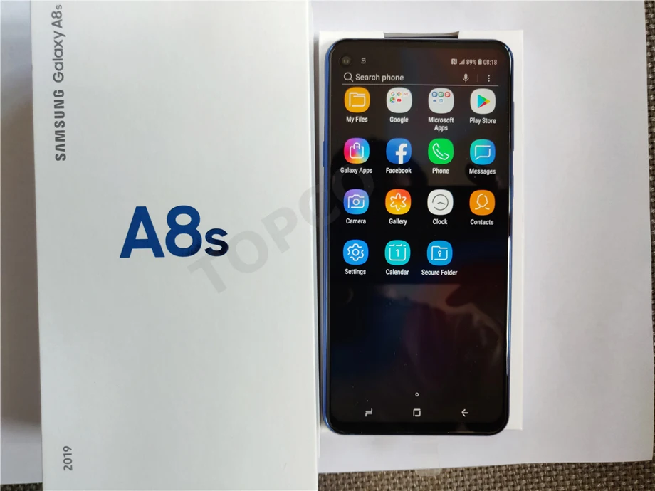 Samsung Galaxy A8s G8870 Dual Sim Восьмиядерный 6," 4 камеры 8 ГБ ОЗУ 128 Гб ПЗУ мобильный телефон Snapdragon 710 NFC