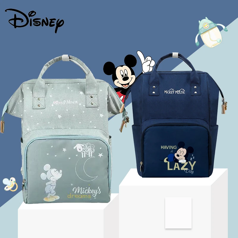 Классический черный рюкзак Disney с Минни Микки для подгузников сумка